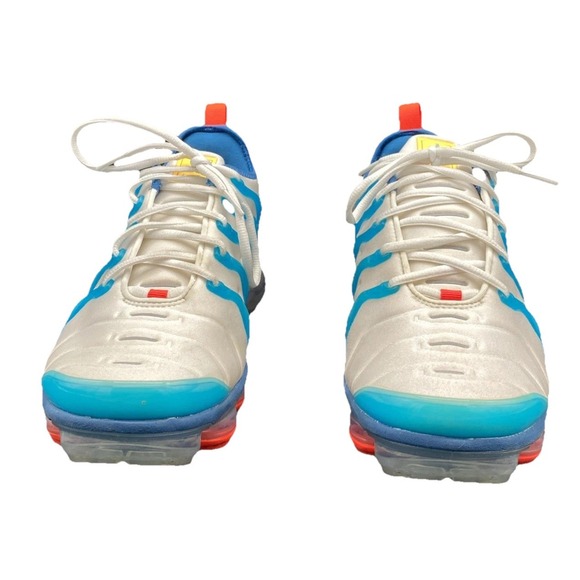 Nike Air Vapormax Plus White Industrial Blue Citron Red Mens Size 10 main image 9